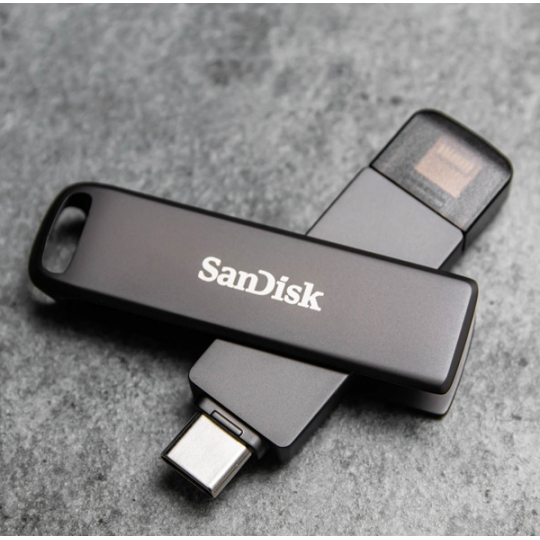 USB OTG 64GB SANDISK IXpand LUXE for Iphone Ipad and USB Type-C