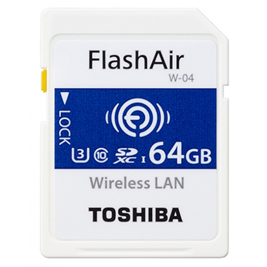 Thẻ nhớ SD Wifi Toshiba 64GB Class10 U3 FlashAir W-04