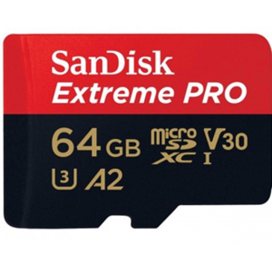 THẺ NHỚ 64GB Micro SDXC Sandisk EXTREME PRO (Class 10) U3 V30 A2 4K 170Mb/s