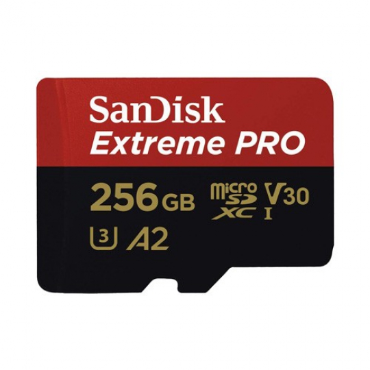 THẺ NHỚ 256GB Micro SDXC Sandisk EXTREME PRO (Class 10) U3 V30 A2 4K 170Mb/s