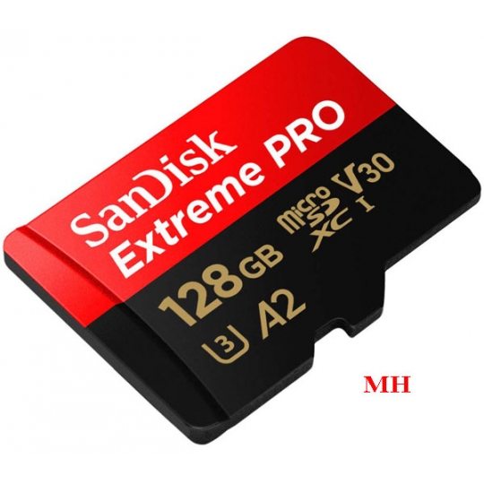 THẺ NHỚ 128GB Micro SDXC Sandisk EXTREME PRO (Class 10) U3 V30 A2 4K 200Mb/s