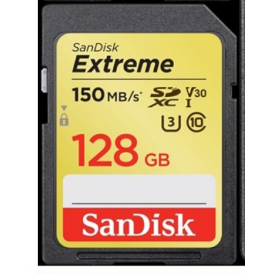 THẺ NHỚ 128GB Sandisk SDXC Extreme 150MB/s Class 10 