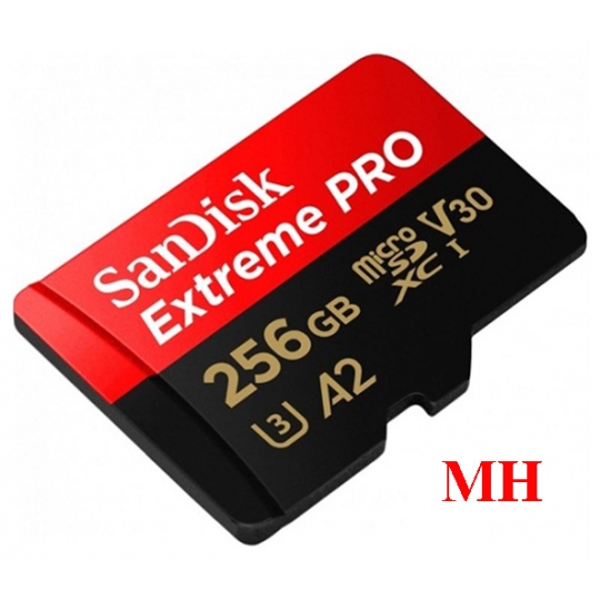 THẺ NHỚ 256GB Micro SDXC Sandisk EXTREME PRO (Class 10) U3 V30 A2 4K 200Mb/s