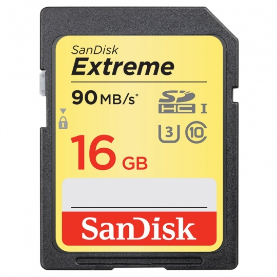 THẺ NHỚ 16GB Sandisk SDHC Extreme 90MB/s (Class 10)