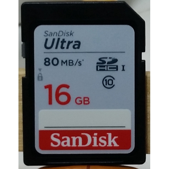 THẺ NHỚ 16GB SDHC SANDISK ULTRA CLASS 10 80MB/s