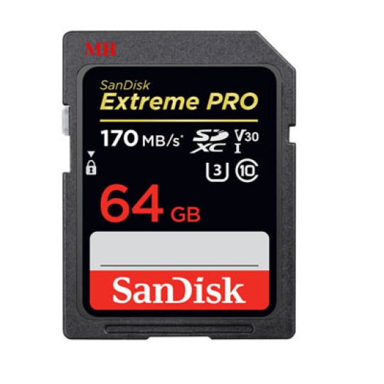 THẺ NHỚ 64GB SDXC SANDISK EXTREME PRO CLASS 10 170MB/S U3 V30