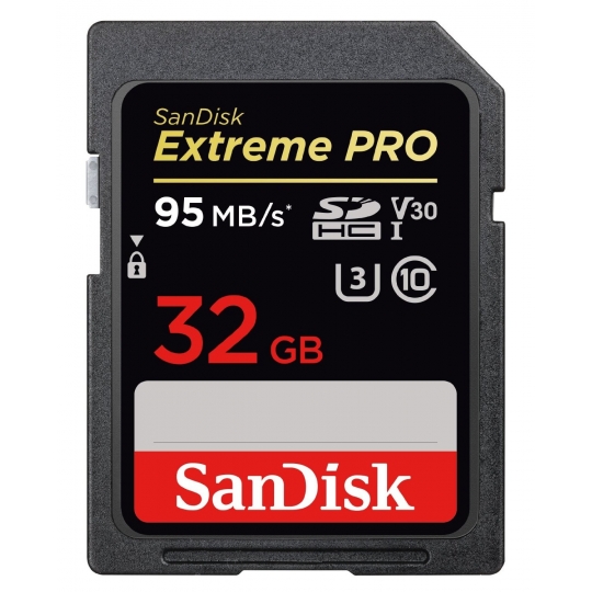 THẺ NHỚ 32GB Sandisk SDHC Extreme PRO U3 V30 95MB/s (Class 10)