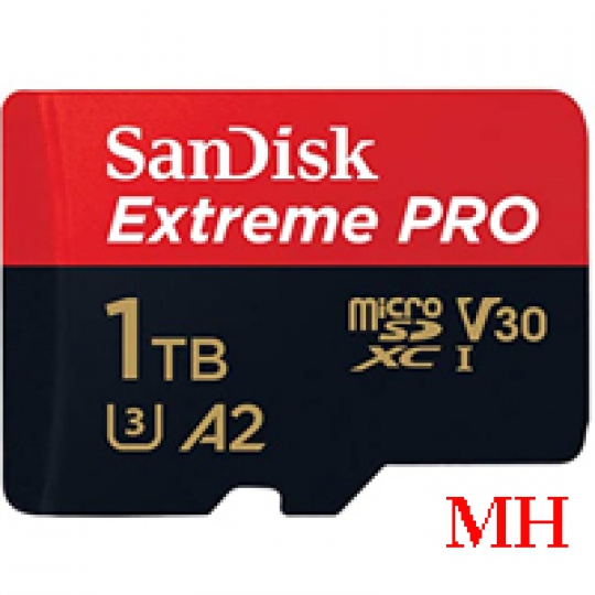THẺ NHỚ 1TB Micro SDXC Sandisk EXTREME PRO (Class 10) U3 V30 A2 4K 170Mb/s