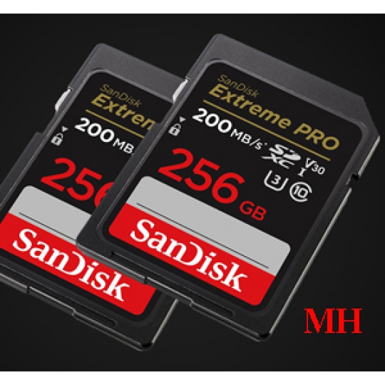 Thẻ nhớ 256Gb SDXC SANDISK EXTREME PRO CLASS 10 200MB/S U3 V30