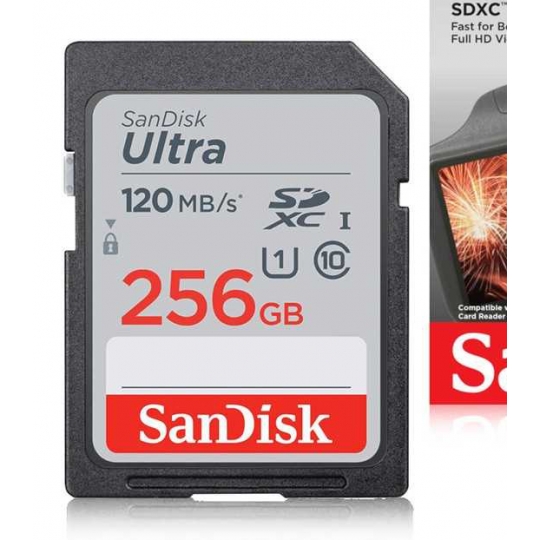 THẺ NHỚ 256GB SDXC SANDISK ULTRA CLASS 10 120MB/s