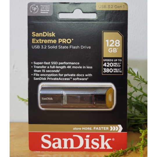 USB 128GB SANDISK Extreme Pro CZ880 3.2